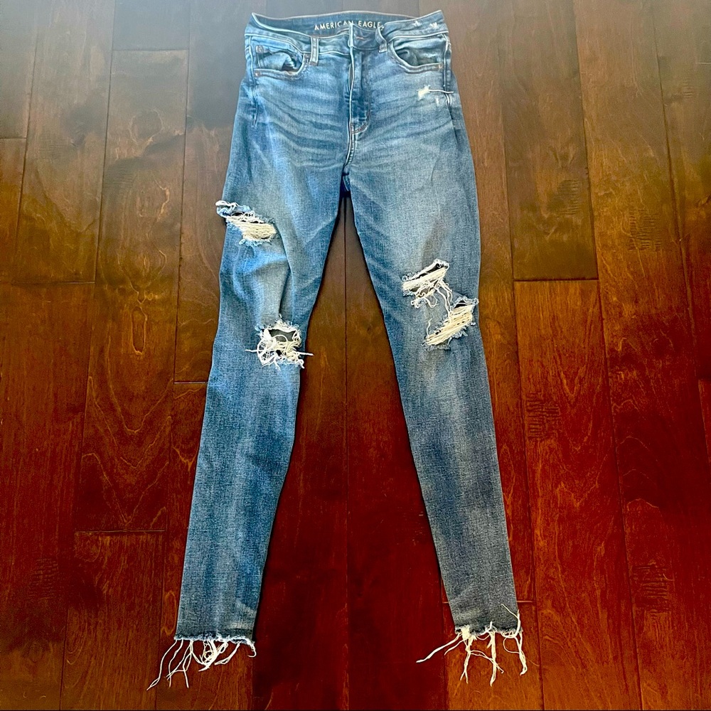 American Eagle 🦅 Super Stretch Super Hi-Rise Jegging Denim Jeans size 2